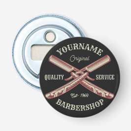 Personalisiert NAME Barber Straight Razor Barbersh Flaschenöffner