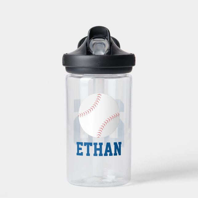 Personalisiert Name Baseball Jersey Trinkflasche (Vorne)