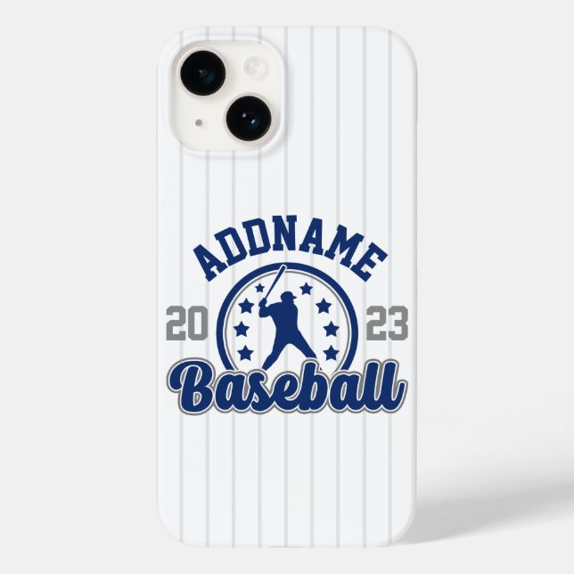 Personalisiert NAME Baseball Team Player Game Case-Mate iPhone 14 Hülle (Rückseite)