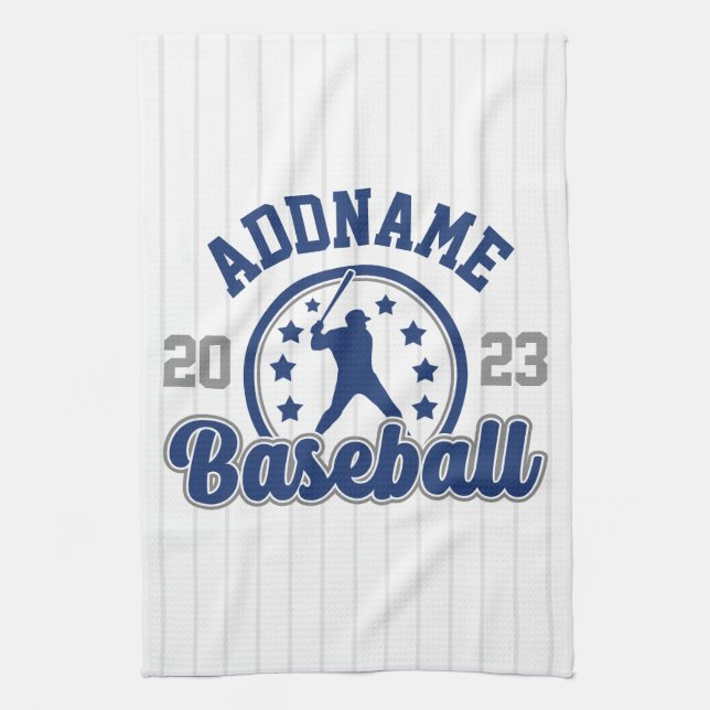 Personalisiert NAME Baseball Team Player Game Geschirrtuch (Vertikal)