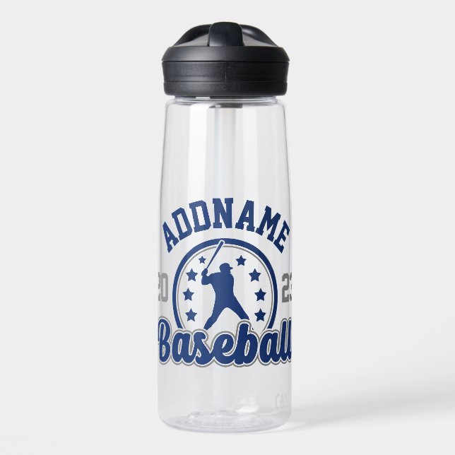 Personalisiert NAME Baseball Team Player Game Trinkflasche (Vorne)