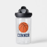 Personalisiert Name Basketball Jersey Trinkflasche<br><div class="desc">Personalisiertes Kindersportdesign.</div>