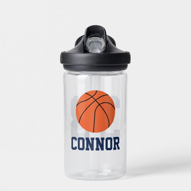Personalisiert Name Basketball Jersey Trinkflasche (Vorne)