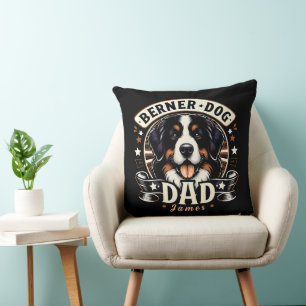Personalisiert Name Berner Dog Vater - Bernese Dad Kissen