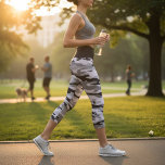 Personalisiert Name Black Camouflage Pattern Capri Leggings<br><div class="desc">Dieses moderne Design zeichnet sich durch ein schwarzes Tarnmuster aus, mit Ihrem personalisierten Namen und Herz auf der Weste #fashion #Leggings #wear #Fitness #fitnesswear #apparel #apparel #fun #gifts #sports #style #stylish #trendy #trendy #personalified gifts #personalisiert #personalified</div>