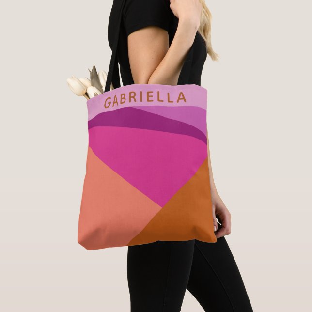 Personalisiert Name Brautparty Favor Earthy Lila Tasche (Von Nahem)