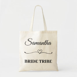 Personalisiert Name Bride Stamm Wedding Team Tragetasche