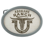 Personalisiert NAME Bull Steer Skull Western Ranch Ovale Gürtelschnalle<br><div class="desc">Personalisiert NAME Cowboy Bull Steer Skull Western Ranch - Passen Sie Ihren Namen oder Ihren benutzerdefinierten Text an! *Erweiterte Lizenz PO 8/21/23*</div>