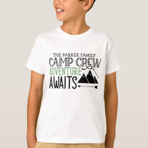 Personalisiert NAME Camping Erlebnis T-Shirt