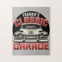 Personalisiert NAME Classic Car Garage Custom Shop