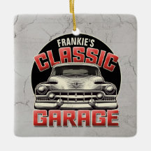 Personalisiert NAME Classic Car Garage Custom Shop