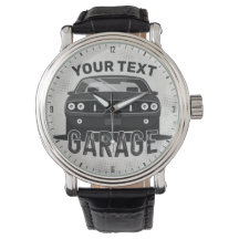 Personalisiert NAME Classic Muscle Garage Retro