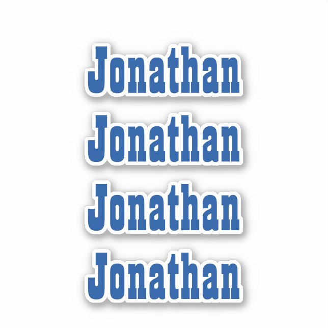 Personalisiert Name Decal Custom Times Vier Aufkle Aufkleber (Vorderseite)