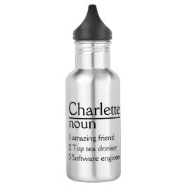 Personalisiert Name Definition Tumbler Edelstahlflasche