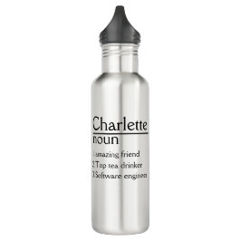 Personalisiert Name Definition Tumbler Edelstahlflasche