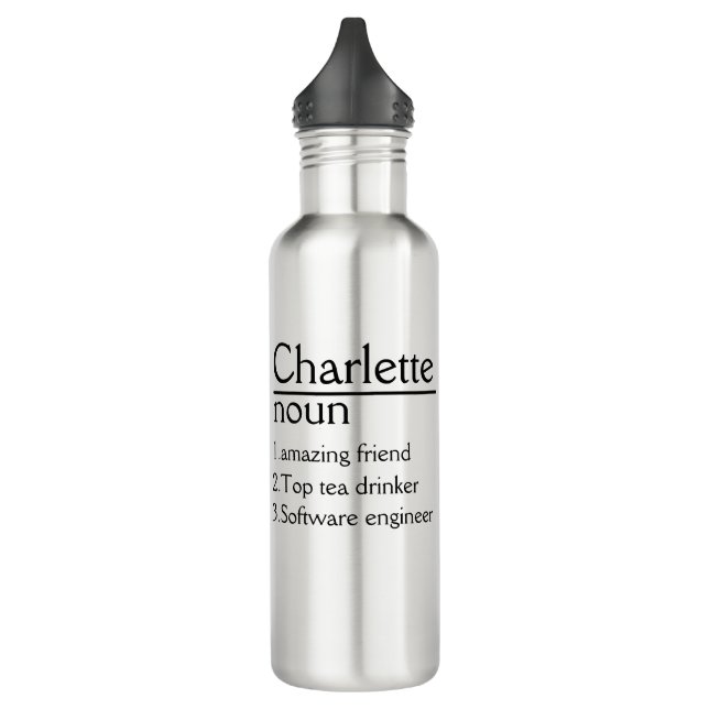 Personalisiert Name Definition Tumbler Edelstahlflasche (Links)