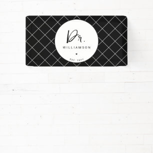 Personalisiert Name Dr. Minimalistisch Doctor Absc Banner