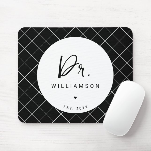 Personalisiert Name Dr. Minimalistisch Doctor Absc Mousepad (Mit Mouse)