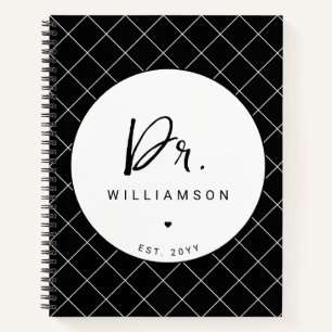 Personalisiert Name Dr. Minimalistisch Doctor Absc Notizbuch