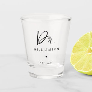 Personalisiert Name Dr. Minimalistisch Doctor Absc Schnapsglas