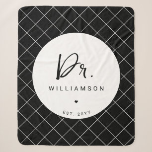 Personalisiert Name Dr. Minimalistisch Doctor Absc Sherpadecke