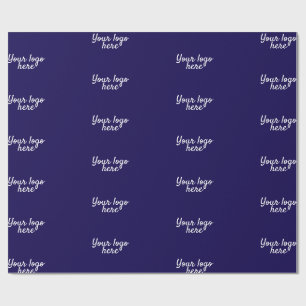 Personalisiert Name Einfach stylish Ihr Logo hier Geschenkpapier
