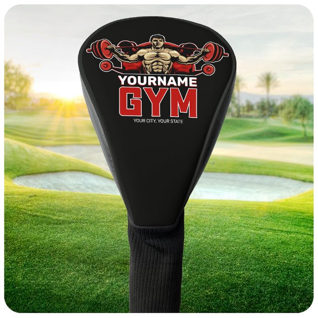 Personalisiert NAME Fitness Zuhause GYM Gewichtsab Golf Headcover (Von Creator hochgeladen)