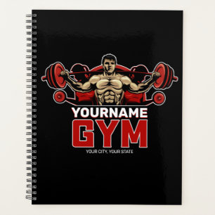Personalisiert NAME Fitness Zuhause GYM Gewichtsab Planer