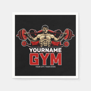 Personalisiert NAME Fitness Zuhause GYM Gewichtsab Serviette