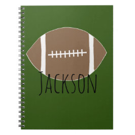Personalisiert Name Football Notebook Notizblock