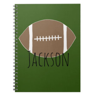 Personalisiert Name Football Notebook Notizblock