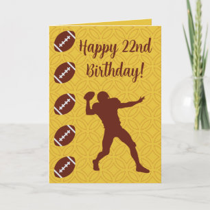 Personalisiert Name Foto Sentiment Sport Football Karte