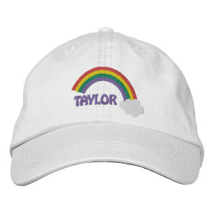 Personalisiert Name Gay Pride Rainbow Bestickte Baseballkappe