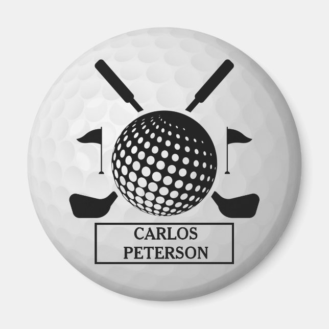 Personalisiert Name Golf Ball Magnet (Vorne)