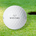 Personalisiert Name Golf Clubs Golfball<br><div class="desc">Personalisieren Sie den Namen in klassischer Typografie,  um ein einzigartiges Golfgeschenk zu schaffen und für jeden Golfer zu behalten. Entwickelt von Thisisnotme©</div>