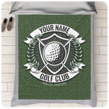 Personalisiert NAME Golfer Golfclub Turf Clubhaus