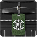 Personalisiert NAME Golfer Golfclub Turf Clubhaus Gepäckanhänger<br><div class="desc">Personalisierter NAME Golfer Golf Club Turf Clubhaus Design - mit Club Putter,  Ball und einzigartigem Turfhintergrund. Passen Sie Ihren Namen oder Ihren benutzerdefinierten Text an!</div>