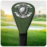 Personalisiert NAME Golfer Golfclub Turf Clubhaus Golf Headcover<br><div class="desc">Personalisierter NAME Golfer Golf Club Turf Clubhaus Design - mit Club Putter,  Ball und einzigartigem Turfhintergrund. Passen Sie Ihren Namen oder Ihren benutzerdefinierten Text an!</div>