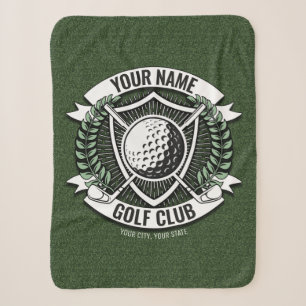 Personalisiert NAME Golfer Golfclub Turf Clubhaus Sherpadecke