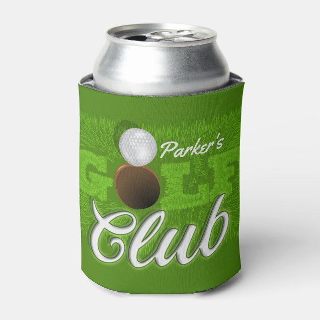Personalisiert NAME Golfer Green Golf Course Club Dosenkühler (Kanne Vorderseite)