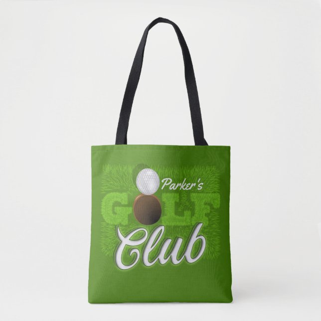 Personalisiert NAME Golfer Green Golf Course Club Tasche (Vorderseite)