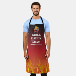 Personalisiert Name Grill Daddy GRILLEN für Grille Schürze
