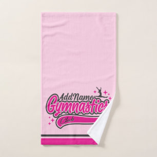Personalisiert NAME Gymnast Split Leap Gymnastik Badhandtuch Set