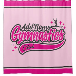 Personalisiert NAME Gymnast Split Leap Gymnastik Duschvorhang