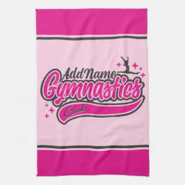 Personalisiert NAME Gymnast Split Leap Gymnastik Geschirrtuch