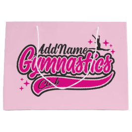 Personalisiert NAME Gymnast Split Leap Gymnastik Große Geschenktüte