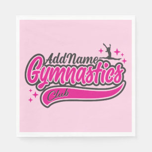 Personalisiert NAME Gymnast Split Leap Gymnastik Serviette