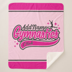 Personalisiert NAME Gymnast Split Leap Gymnastik Sherpadecke