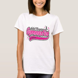 Personalisiert NAME Gymnast Split Leap Gymnastik T-Shirt