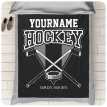 Personalisiert NAME Hockey Player Stick Puck Team